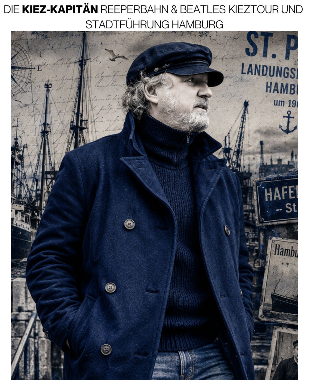 Kieztour Hamburg Rahmen Weiss 65b